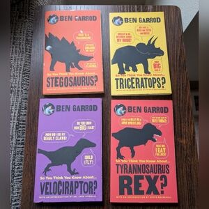 Lot of 4 So You Think You Know About... Dinosaurs Paperback Books Ben Garrod